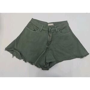 KIKISIX | Raw Hem Cotton Cut Off Shorts | Made In Italy | 25" Waist | See Desc!